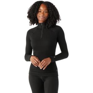 Smartwool Women’s Classic Thermal Merino Base Layer 1/4 Zip(Black)