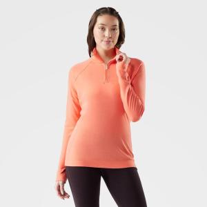 Smartwool Women’s Classic Thermal Merino Base Layer 1/4 Zip(Coral Reef)