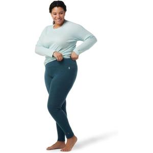 Smartwool Women’s Classic Thermal Merino Base Layer Bottom Plus(Twilight Blue Heather)