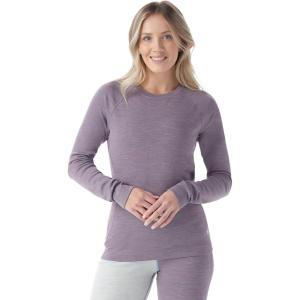 Smartwool Women’s Classic Thermal Merino Base Layer Crew(Chalk Violet Heather)