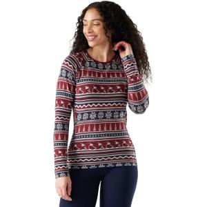 Smartwool Women’s Classic Thermal Merino Base Layer Crew(Currant Alpine Apres)