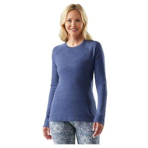Smartwool Women’s Classic Thermal Merino Base Layer Crew(Nightfall Blue Heather)