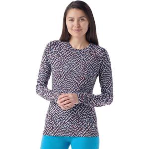 Smartwool Women’s Classic Thermal Merino Base Layer Crew(Purple Iris Retro Line)