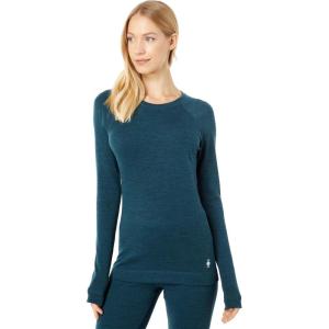 Smartwool Women’s Classic Thermal Merino Base Layer Crew(Twilight Blue Heather)