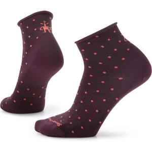 Smartwool Women’s Everyday Classic Dot Ankle Socks(Bordeaux)