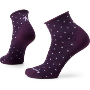 Smartwool Women’s Everyday Classic Dot Ankle Socks(Purple Iris)