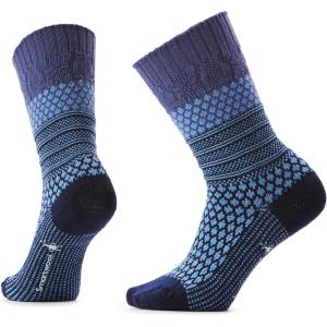Smartwool Women’s Everyday Cozy Popcorn Cable Crew Socks(Serene Blue)