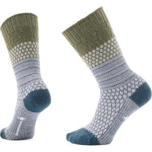Smartwool Women’s Everyday Cozy Popcorn Cable Crew Socks(Winter Moss)