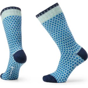 Smartwool Women’s Everyday Cozy Popcorn Polka Dot Crew Socks(Frosty Green)