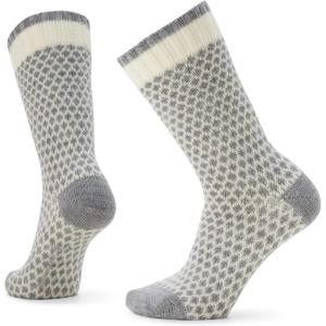 Smartwool Women’s Everyday Cozy Popcorn Polka Dot Crew Socks(Natural)