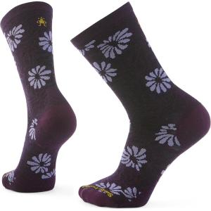 Smartwool Womens Everyday Floral Crew Socks(Purple Iris)