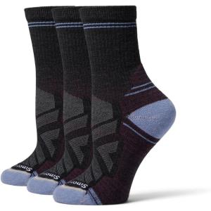 Smartwool Women’s Hike Light Cushion Crew Socks(Charcoal-3pk)