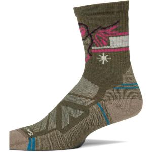 Smartwool Womens Hike Light Cushion Hoo Who Crew Socks(Winter Moss)