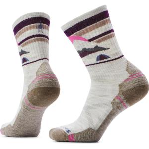 Smartwool Women’s Hike Light Cushion Mountain Moon Crew Socks(Ash)