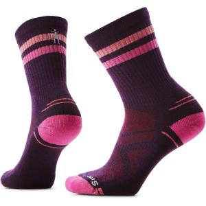 Smartwool Women’s Hike Light Cushion Tube Stripe Crew(Purple Iris)