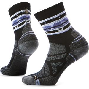 Smartwool Women’s Hike Light Cushion Zig Zag Valley Mid Crew Socks(Black)