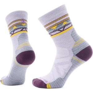 Smartwool Women’s Hike Light Cushion Zig Zag Valley Mid Crew Socks(Purple Eclipse)