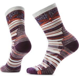 Smartwool Womens Hike Targeted Cushion Dragon Stitch Mid Crew Socks(Ash)