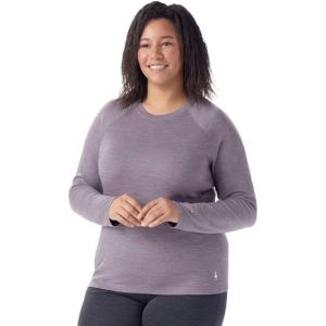 Smartwool Women’s Plus Size Classic Thermal Merino Base Layer Crew(Chalk Violet Heather)