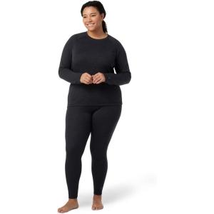 Smartwool Women’s Plus Size Classic Thermal Merino Base Layer Crew(Charcoal Heather)