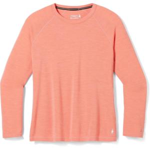 Smartwool Women’s Plus Size Classic Thermal Merino Base Layer Crew(Coral Heather)