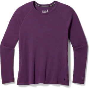 Smartwool Women’s Plus Size Classic Thermal Merino Base Layer Crew(Purple Iris Heather)