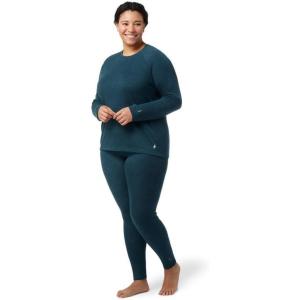 Smartwool Women’s Plus Size Classic Thermal Merino Base Layer Crew(Twilight Blue Heather)