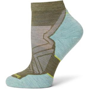 Smartwool Women’s Run Targeted Cushion Ankle Socks(Winter Moss/Frosty Green)