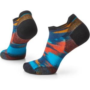 Smartwool Women’s Run Targeted Cushion Brushed Print Low Ankle Socks(Alpine Blue)