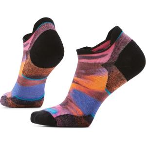 Smartwool Women’s Run Targeted Cushion Brushed Print Low Ankle Socks(Garden Pink)