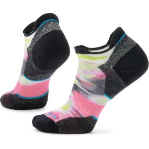Smartwool Women’s Run Targeted Cushion Brushed Print Low Ankle Socks(Power Pink)