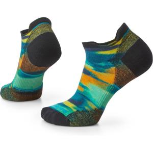 Smartwool Women’s Run Targeted Cushion Brushed Print Low Ankle Socks(Twilight Blue)