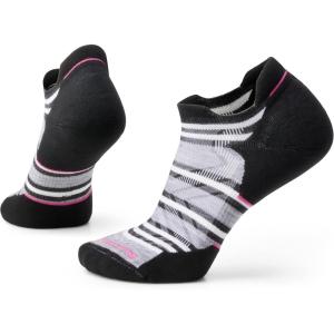 Smartwool Women’s Run Targeted Cushion Stripe Low Ankle Socks(Black)