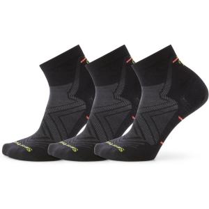 Smartwool Women’s Run Zero Cushion Ankle Socks(Black-3pk)