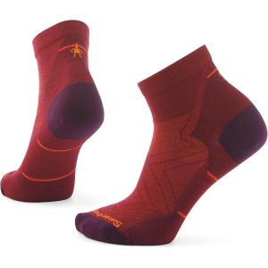 Smartwool Women’s Run Zero Cushion Ankle Socks(Tibetan Red)