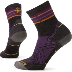 Smartwool Women’s Run Zero Cushion Mid Crew Socks(Charcoal)
