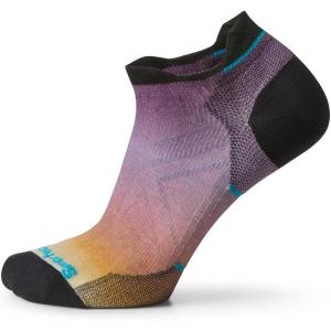 Smartwool Women’s Run Zero Cushion Ombre Print Low Ankle Socks(Picante)