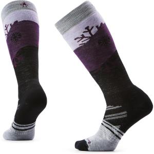 Smartwool Women’s Ski Full Cushion Snowpocalypse Pattern Over the Calf Socks(Purple Eclipse)