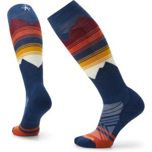 Smartwool Women’s Ski Targeted Cushion Pattern Over The Calf Socks(Alpine Blue)