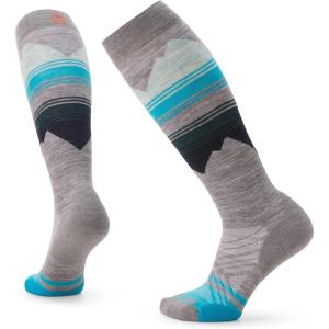 Smartwool Women’s Ski Targeted Cushion Pattern Over The Calf Socks(Light Gray)