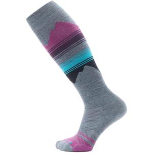 Smartwool Women’s Ski Targeted Cushion Pattern Over The Calf Socks(Pewter Blue)