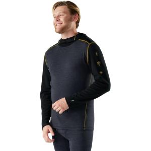 Smartwool mens Merino 250 Base Layer Hoodie(Charcoal/Honey Gold)