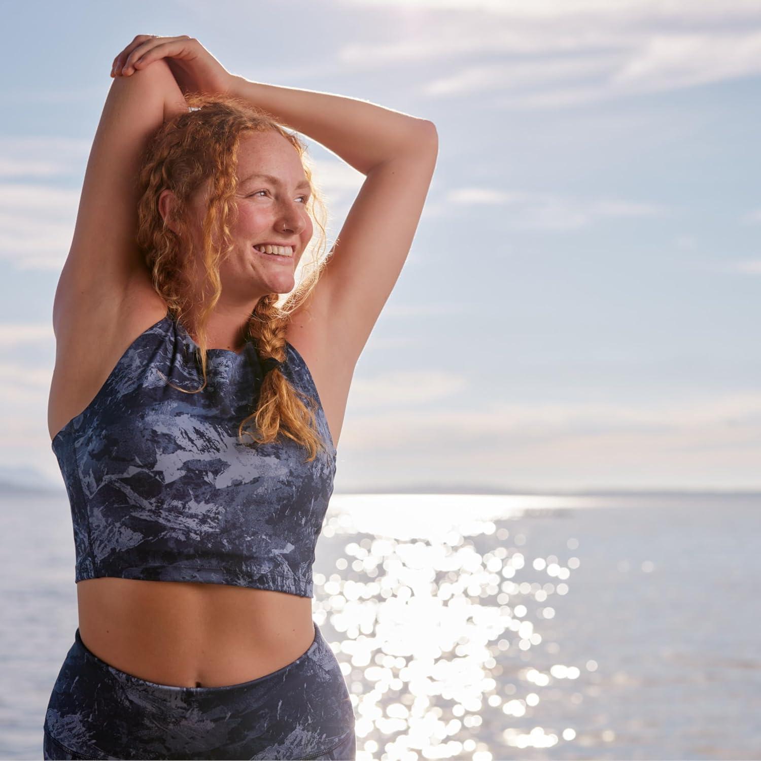 imageSmartwool Womens Active Crop BraNightfall Blue Mountain