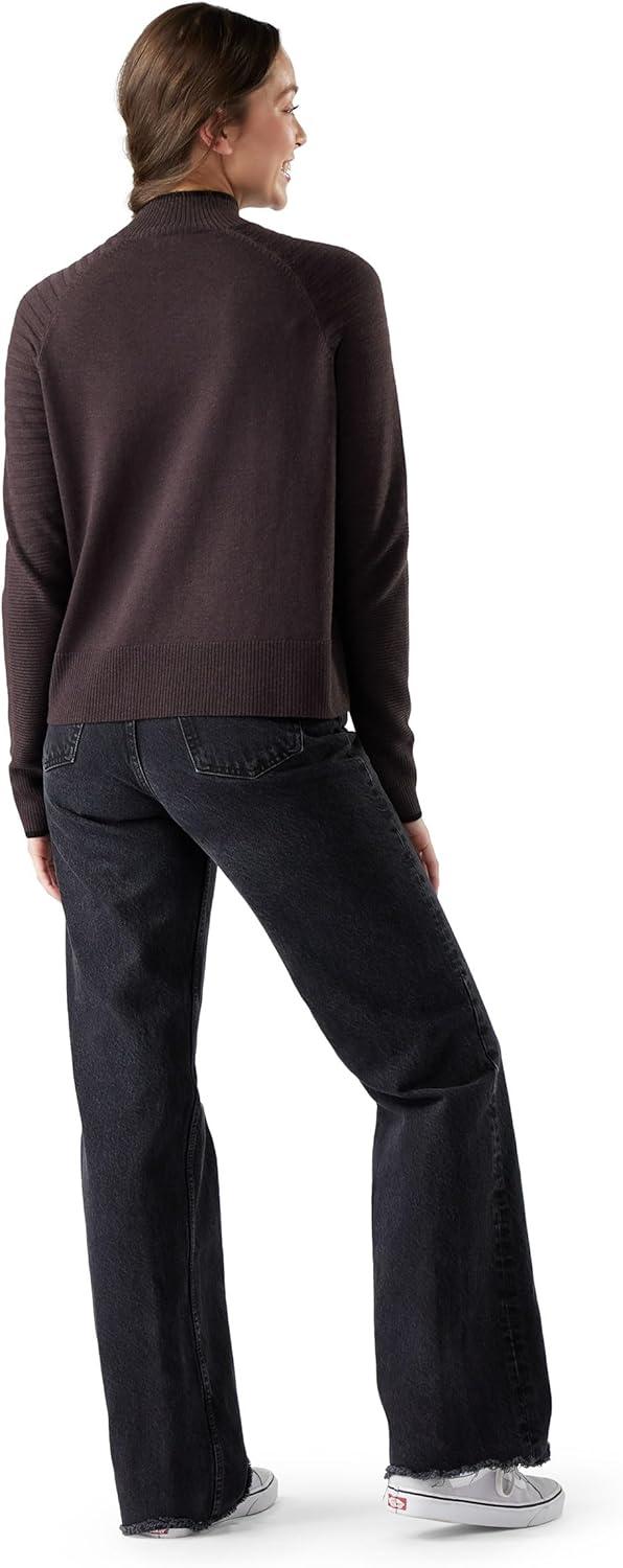 imageSmartwool Womens Edgewood Mock Neck SweaterMink Heather