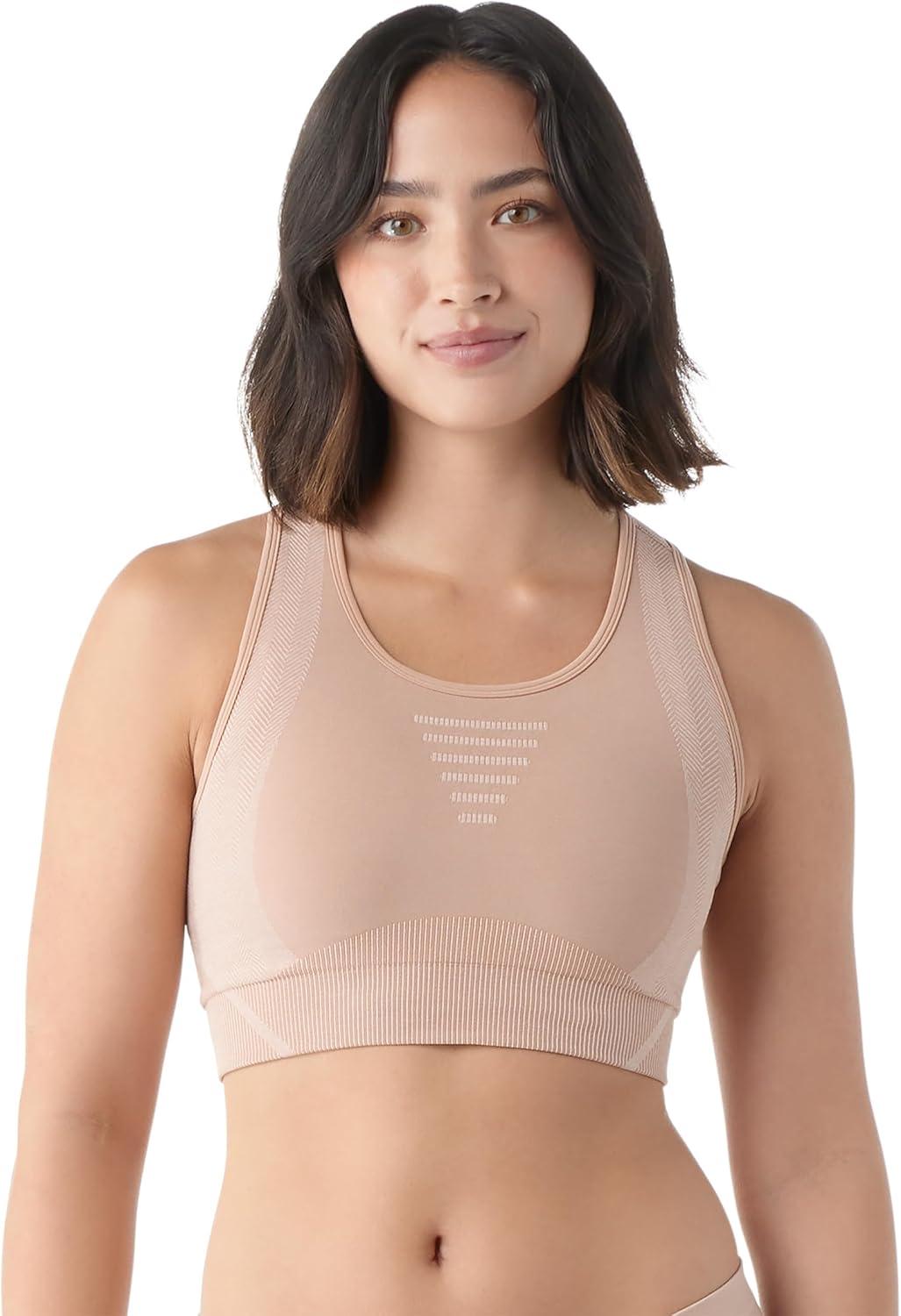 imageSmartwool Womens Intraknit Racerback BraPink Sugar Heather