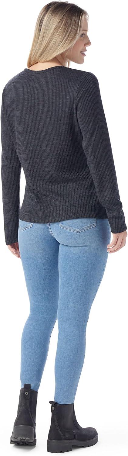 imageSmartwool Womens Thermal Merino Rib CrewCharcoal Heather