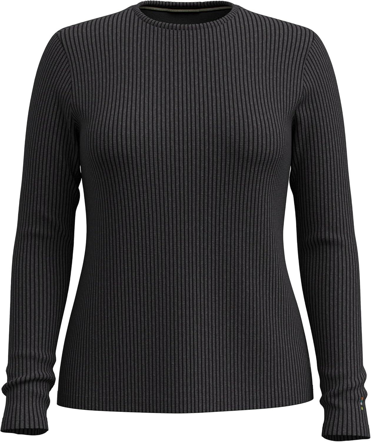 imageSmartwool Womens Thermal Merino Rib CrewCharcoal Heather