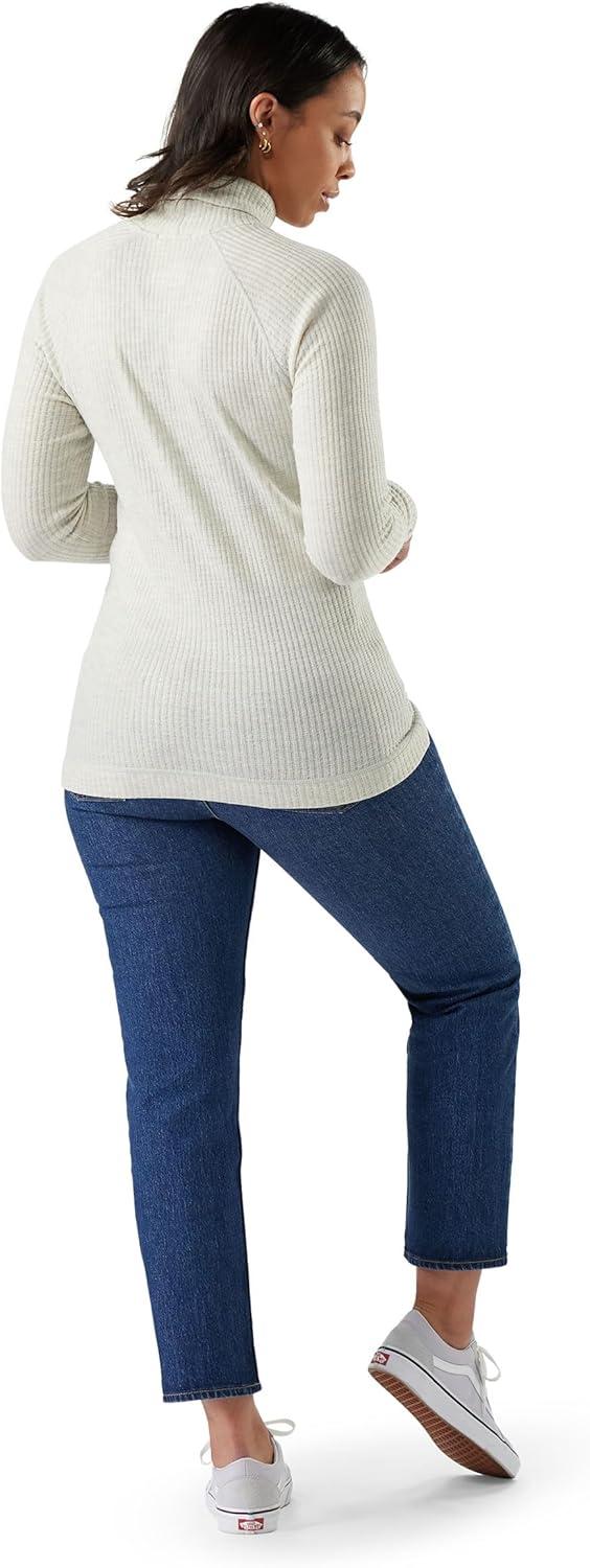 imageSmartwool Womens Thermal Merino Rib TurtleneckAsh Heather