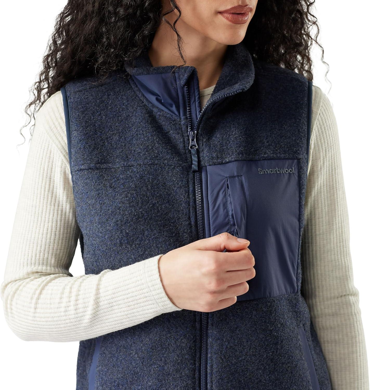 imageSmartwool womens Second Cut Fleece VestDeep Navy