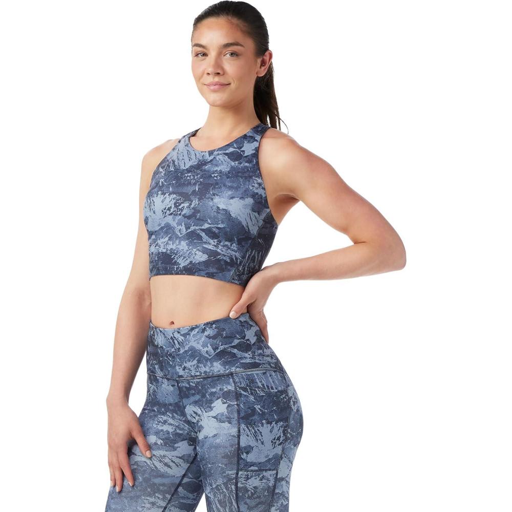 imageSmartwool Womens Active Crop BraNightfall Blue Mountain